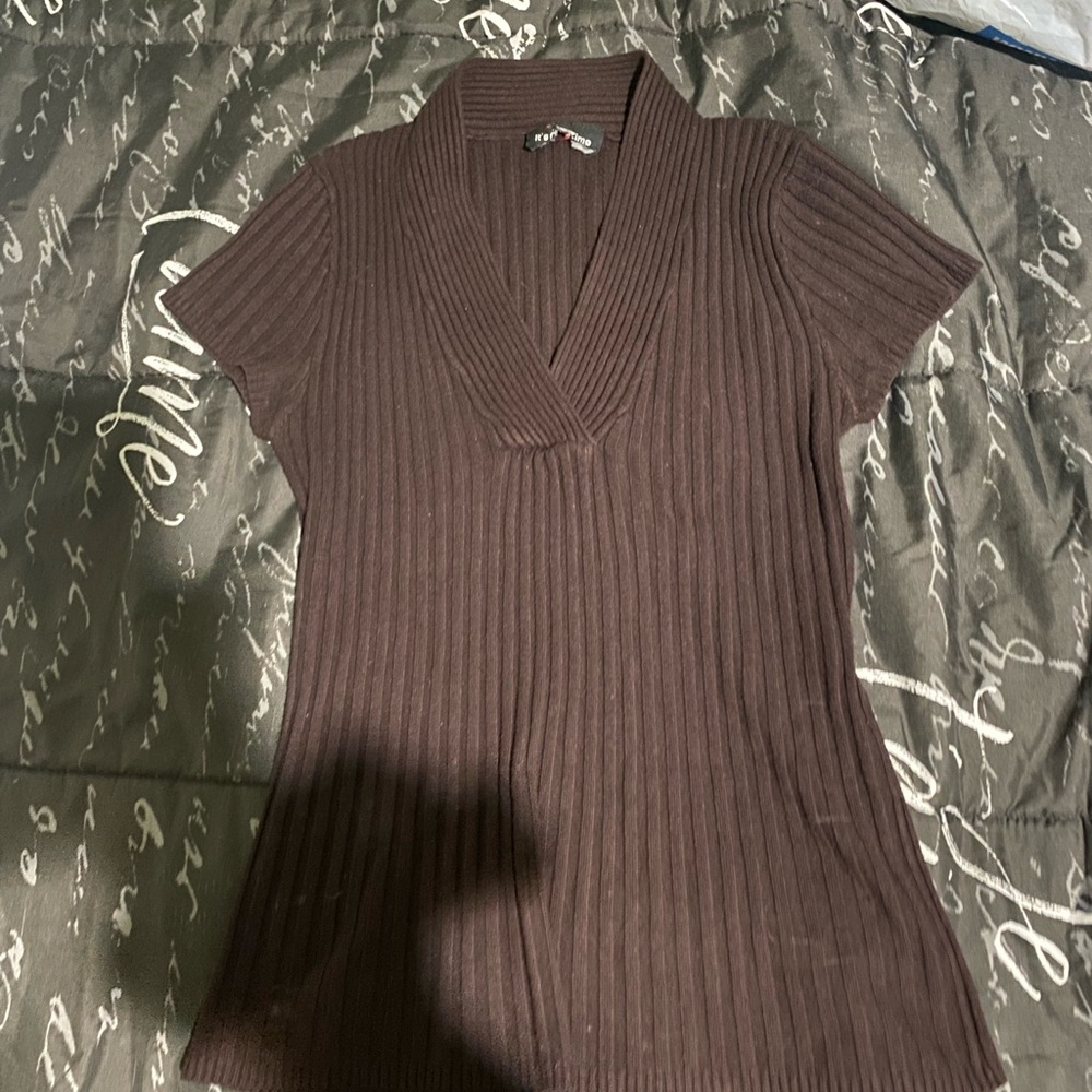 Y2K ribbed shirt